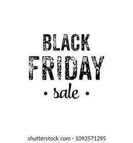 Black Friday selling flyer, poster, banner, vector card offer scratched letters white background with design stroke. eps 10