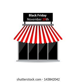 black friday shop icon with special design