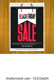 Black Friday Shoping bag style Poster template