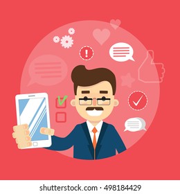 Black Friday shopping banner concept with salesman characters. Cyber monday sale concept. Salesman isolated with special offer on Black Friday.