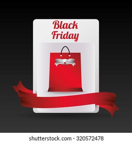Black friday shopping design, vector illustration eps 10.