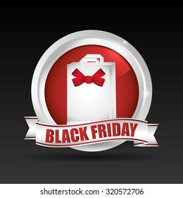 Black friday shopping design, vector illustration eps 10.