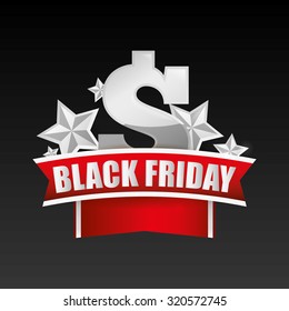 Black friday shopping design, vector illustration eps 10.