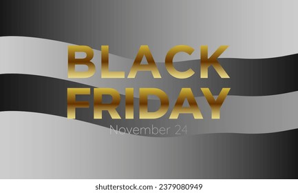 Black Friday Shopping Discount Deals, Savings, and Crowded Stores banner. Vector template for background, banner, card, poster design.