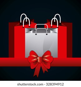 Black friday shopping season design, vector illustration.