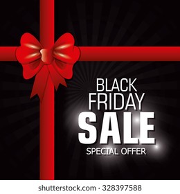 Black friday shopping season design, vector illustration.