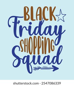 Black friday shopping squad design