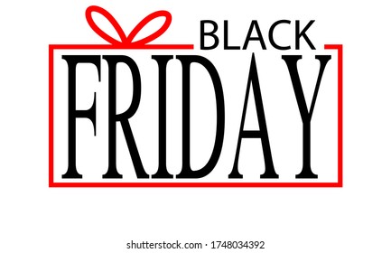 Black friday sign, art video illustration.