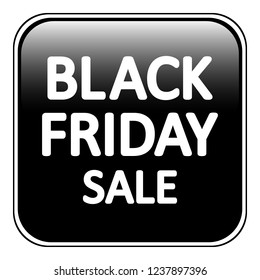Black friday sign on white background. Vector illustration.