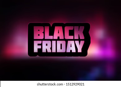 black friday sign sale banner