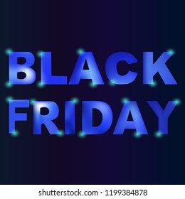 Black Friday slace. Vector template. Black friday sale banner