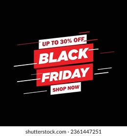 Black friday social media banner template