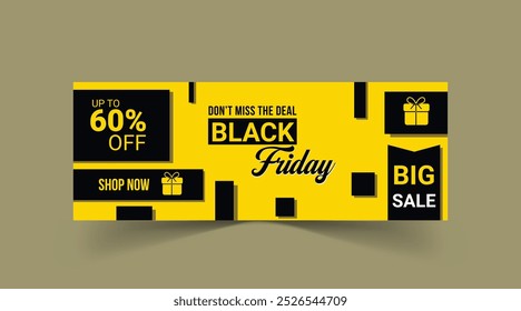 Black Friday social media cover template