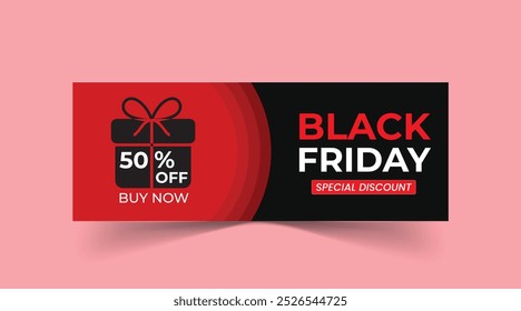 Modelo de capa de mídia social Black Friday