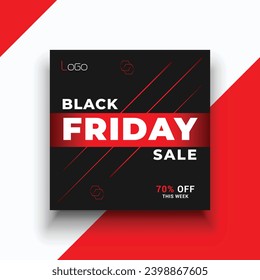 Black Friday Social Media Instagram Post Banner Template
