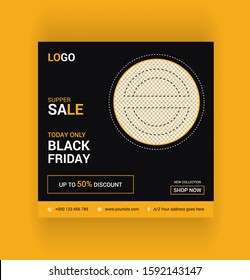 Black Friday social media post banner