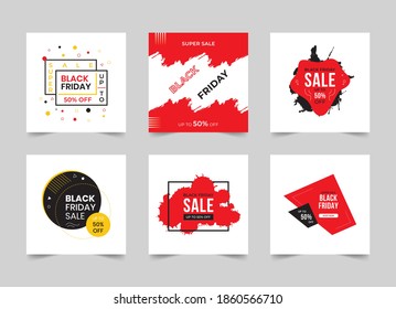 Black Friday Social Media Post Vector