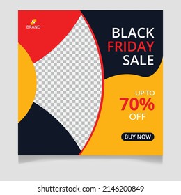 Black friday social media post template