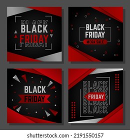 Black Friday Social Media Post Template Design