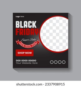 Black Friday Social Media Post Banner Bundle template
