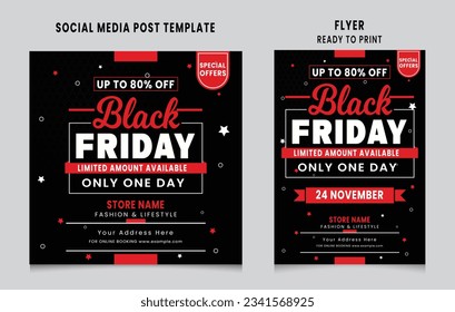 Black friday social media post design, Black Friday flyer design , Black friday promotion social media post and story template design, Black Friday sale banner design, social media stories collection
