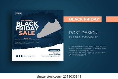 Black Friday Social Media Post Template Design