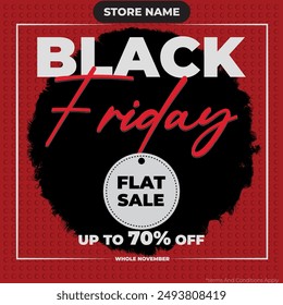 black friday Plantilla de diseño de publicaciones en redes sociales, editable, moderno