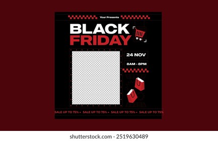 Black Friday Social Media Post Design Template