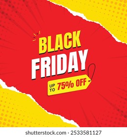 Black Friday social media post template, Black Friday sale, Exclusive Offer template. banner design for black Friday, Up to 75% off, 50%, 70% off, 80% off with multiple background, Offer template.