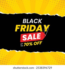 Black Friday social media post template, Black Friday sale, Exclusive Offer template. banner design for black Friday, Up to 75% off, 50%, 70% off, 80% off with multiple background, Offer template.