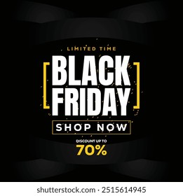 BLACK FRIDAY SOCIAL MEDIA POSTER vector banner design NEW EDITED BLACK