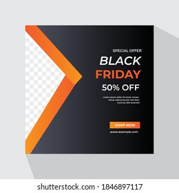Black Friday social media  template design