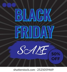 Diseño de post social del Black Friday
