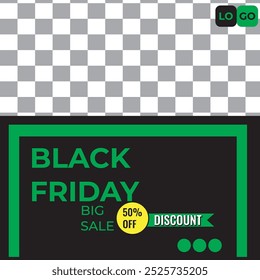Black Friday social post design 
