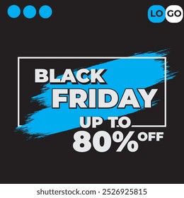 Diseño de post social de Black Friday