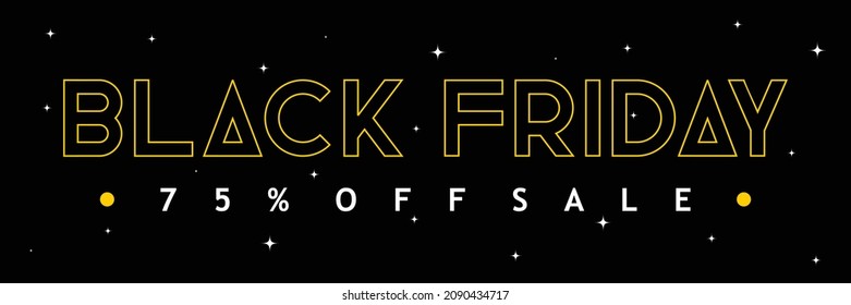 Black friday space concept for banner