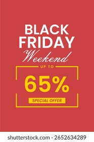 Black Friday Special Discount Template - Fett 65 Prozent Design