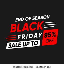 Plantilla de descuento especial de Black Friday – Porcentaje de diseño