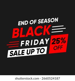 Plantilla de descuento especial de Black Friday – Porcentaje de diseño