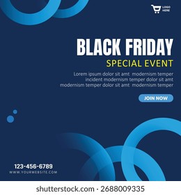 Anuncio del evento especial del Black Friday