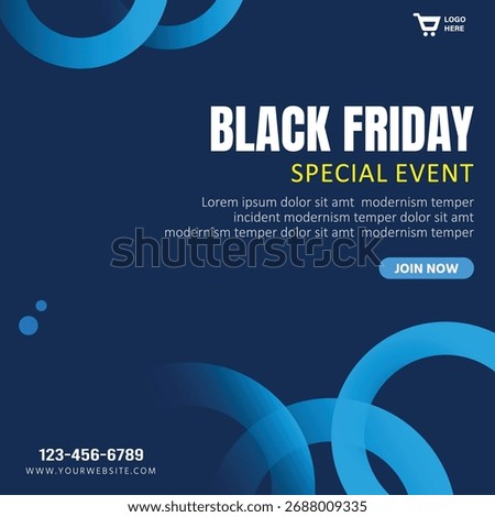 Black Friday special event advertisement