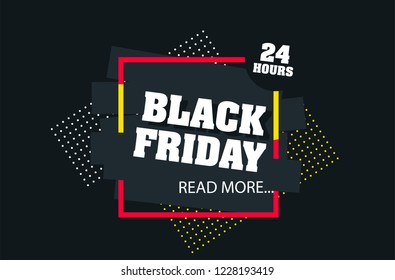 Black Friday Special Offer Design Concept Vector Illustrator Flat Design