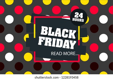 Black Friday Special Offer Design Concept Vector Illustrator Flat Design