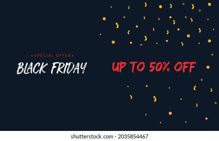 Plantilla sencilla de oferta especial de viernes negro
