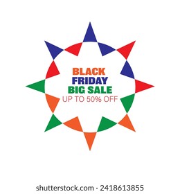 black friday special offer super sale poster shopping flyer holiday promotion discount concept flat vector illustration, up to 50% off and big sale, Black friday sale gold glitter background vector.
