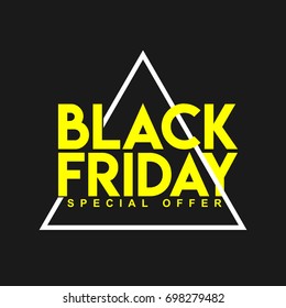Black Friday Special Offer Vector Template Design