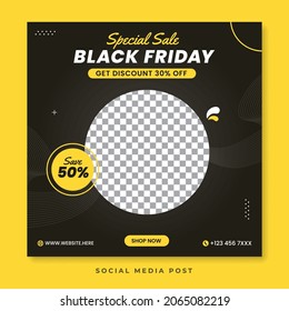 Black Friday Special Sale Social Media Post Template