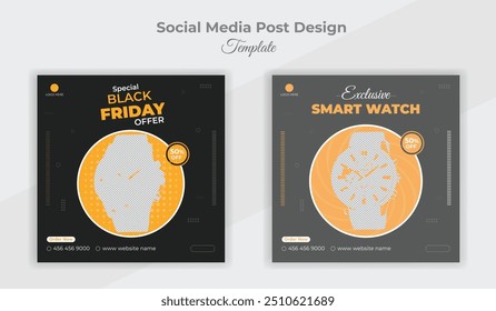 Black Friday special social media post design template