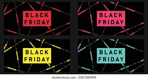 Black Friday Speech Icon Label Sticker Design Vector