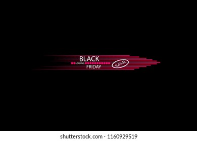 Black Friday Speed icon and loading bar on the black background ,